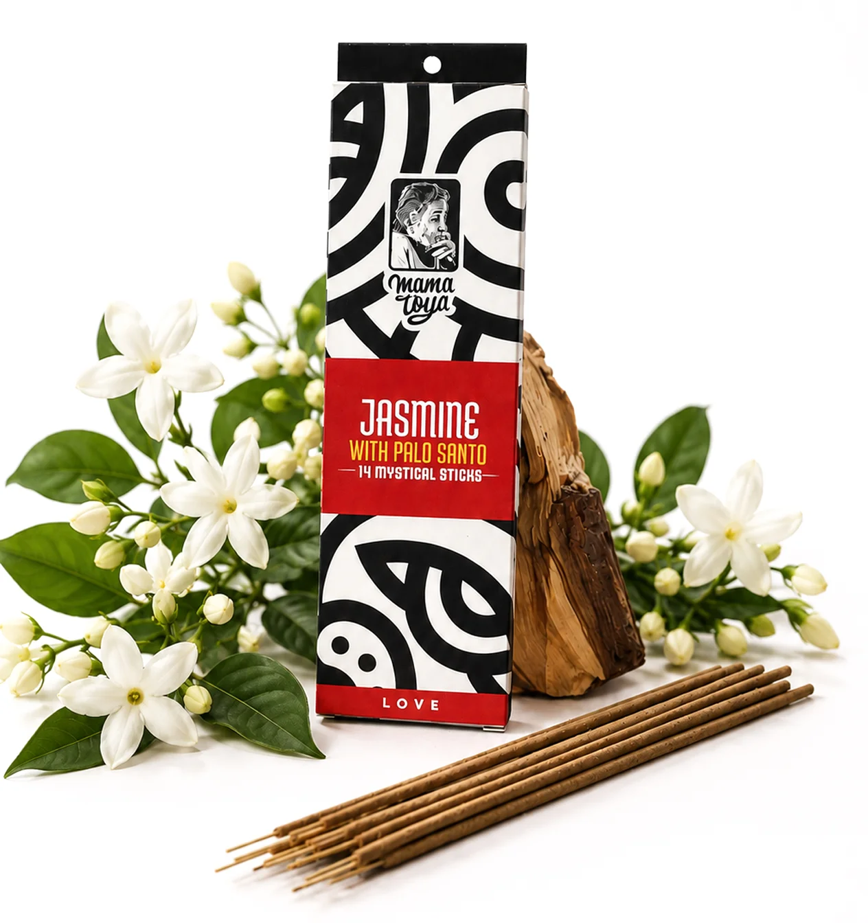 Palo Santo & Jasmine Incense Sticks (14 Pack)